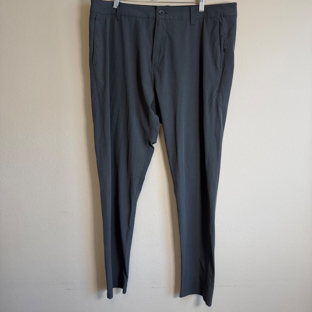 Vuori Mens 38 Gray Stretch Performance Travel Golf Pants Business Casual - Picture 2 of 9